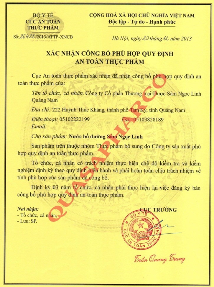 Chứng nhận 5