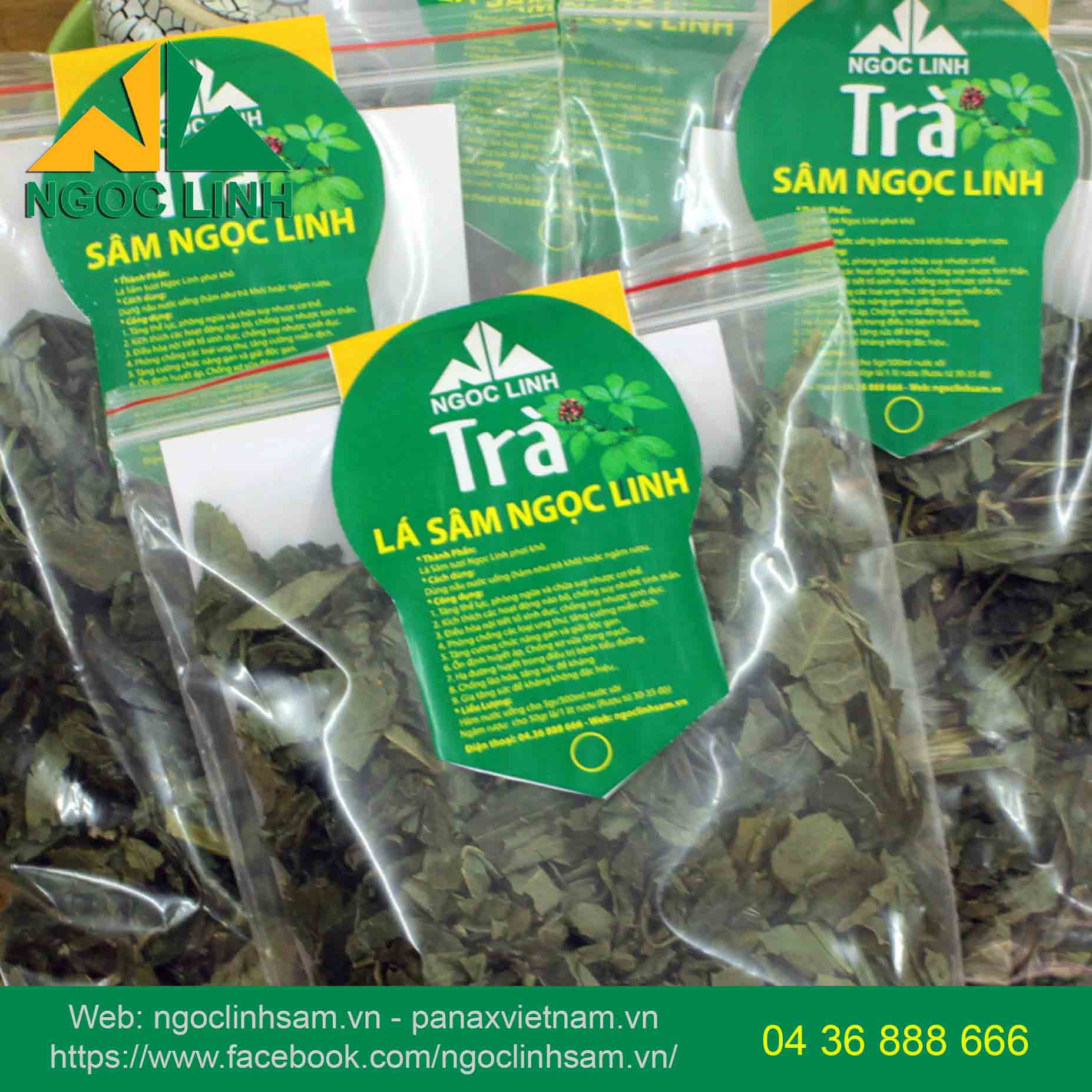 LÁ SÂM NGỌC LINH KHÔ 100G